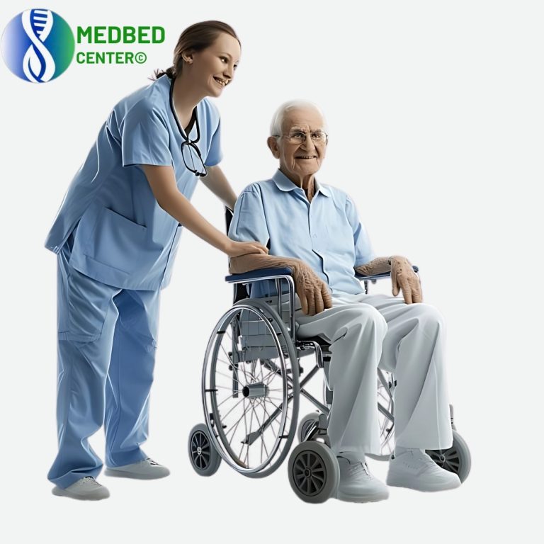 A person experiencing pain relief